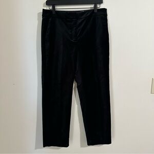 J. Crew Petite Kate Slim Fit Pant Velvet Black 10P